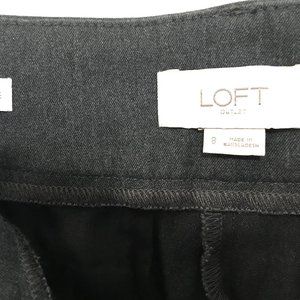 Ann Taylor Loft Curvy Skinny Ankle Gray Pants Size 8